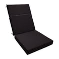 thumbnail image 1 of Cojín para silla de patio, cojín para silla de salón, cojín para silla reclinable con funda extraíble Negro, 1 of 9