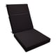 thumbnail image 1 of Cojín para silla de patio, cojín para mecedora, acolchado grueso de repuesto con respaldo Negro, 1 of 9