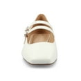 thumbnail image 6 of Journee Womens Gredah Double Buckle Mary Jane Dress Flats, Widths Available, 6 of 9