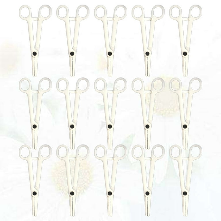 25pcs Disposable Body Piercing Clamps Plastic Forceps Diagonal Pliers Body Piercing  Pliers Piercing Tool Supply 