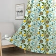 thumbnail image 2 of Green Floral Curtains Vintage French Country Grommet Botanical Hummingbird Mint Green Lemon Drapes for Bedroom Dining Living Room,42x84 Inch, 2 of 6