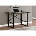 thumbnail image 1 of Monarch Specialties Computer Desk, Home Office, Laptop, 48"l, Work, Metal, Laminate, Brown, Black, Contemporary, Modern, 1 of 5