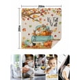 thumbnail image 4 of Fall Pumpkin Cloth Napkins Set of 6 Reusable Dinner Napkins, Autumn Maple Leaf Retro Farmhouse Truck Cocktail Napkin Washable Table Napkins for Wedding/Holiday Party/Baby Shower 20"x20", 4 of 7
