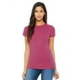 thumbnail image 4 of BELLA + CANVAS - Women's Slim Fit Tee - 6004 - Heather Cardinal - Size: L, 4 of 5