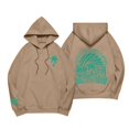 thumbnail image 2 of Pink Palm Puff Sudadera con capucha azul para mujer, Todo viene en olas 2024 Tops de manga larga con cordón Jersey con letras para adolescentes y niñas Camello XXL, 2 of 3