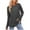 Dark Gray, variant on ShiShine Women's Long Sleeve Top Crewneck Basic Lightweight Fall Shirt with Thumb Hole