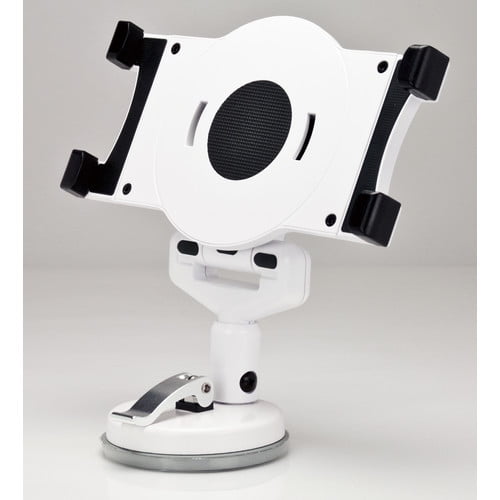 White Adjustable Tablet Suction Stand with 360 Rotation