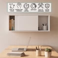 thumbnail image 4 of Note 32"W x 13" H Wall Cabinet with Sliding Doors , Wall Shelf, Storage Cabinet, Bedroom, Ohffice, Living Room, Garage White, 4 of 7