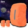 2PCS Backpack Rain Cover Outdoor Night Travel Reflective Rain Cover