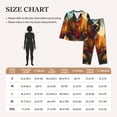 thumbnail image 4 of Fotbe Moonlit Hairless Cat Monk Pattern Long Sleeve Pajama Set for Women,Sleepwear Set,2-piece Loungewear Set,Soft PJs Comfy Nightwear with Pockets -Large, 4 of 7