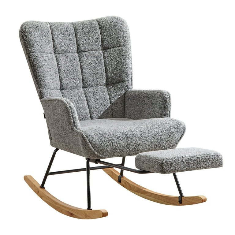 Homcom Wingback Homcom Rocking Chair Furniliving Rocking Chair