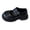 Black, variant on GiLiling Girls Mary Jane Dress Shoes, Double Strap with Heart Buckle, Thick Non-Slip Sole PU Leather Flats School Casual Footwear (Beige, 7-8 Years)