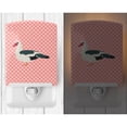 thumbnail image 2 of Muscovy Duck Pink Check Ceramic Night Light, 2 of 2