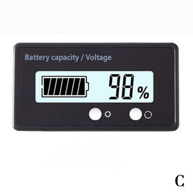 LCD Battery Capacity Indicator Digital Voltmeter Voltage Meter Monitor P2W9