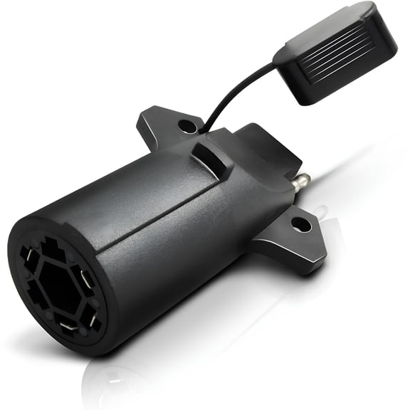 LADYGYM 7 Pin to 4 Pin Trailer Adapter w/Secure Tab,7 Way Blade to 4 Way Flat Trailer Light Connector
