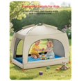 thumbnail image 3 of Cama de viaje inflable con tienda para niños pequeños QPAU 134x83 cm, 3+ años, 3 of 8