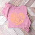 thumbnail image 1 of Meichang Sweatshirts pour Femmes, Sweatshirt de la Saint-Valentin, Sweatshirt Imprimé Amour Doux, Manches Longues, Col Rond, Sweatshirts de Vacances en Solde, 1 of 3