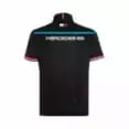 thumbnail image 2 of Mercedes Benz EQ Formula E S8 Men's Team Polo Shirt - Black-White, 2 of 7