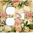 thumbnail image 4 of Metal Light Switch Plate Outlet Cover Elegant Pink Rose Frame ROS026, 4 of 13