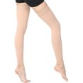 thumbnail image 1 of HAHDAXIA Bas de Compression Cuisse Femmes Hommes, 30-40 mmHg, Sans Pieds, 1 of 7