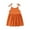 Orange, variant on MuZeFu Girls Dresses&nbsp; Toddler Kid Baby Girls Summer Sling Dress Cute Solid Color Casual Dress