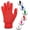 Red, variant on SFIA Football Receiver Gloves One Color - PRO Skull Stealth Grip Silicone Palms Adult Men Youth Sticky Boost Sports Game Battle