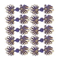 thumbnail image 2 of Maytalsory Handmade Sewing Accessories Frog Knot Closure Buttons Chinese Frog Knot Flower Fastener Set Cheongsam Buttons sapphire and gold, 2 of 6