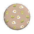 thumbnail image 2 of Easygdp Egg and Avocado Automobile Tire Dust Cover, 14-17in Spare Tire Cover Universal Fit for Trailer, Car, Truck, SUV, Jeep - 17 inch, 2 of 9