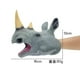 thumbnail image 2 of Rhinoceros Boys & #39; Juguetes guantes de dinosaurio de goma suave modelo de cabeza de animal de simulación Afortunado Sencillez, 2 of 2