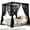 Black, variant on Lace Canopy Bed Curtains Set 8 Pieces Rod Pocket Sheer Bed Curtains 37*79inch for Queen King Canopy Bed Frame Gothic Romantic Bedroom Decor
