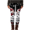 thumbnail image 4 of Jaunzuar Stretchy Leggings for Women High Waisted Snowman Print Yoga Pants Athletic Comfy Soft Leggings S, 4 of 6