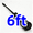 Black-6ft Barbell, variant on GARVEE 6ft Olympic Barbell Weight Bar,Fit 2" Standard Weights,700-Pound Capacity