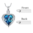 thumbnail image 4 of Cremation Jewelry Angel Wing Heart Urn Necklace for Ashes for Women Memorial Human Pet Ashes Pendant, 4 of 8