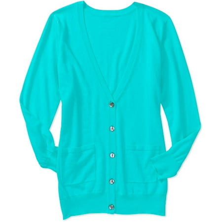 Faded Glory Women's Plus-Size Classic Boyfriend Cardigan