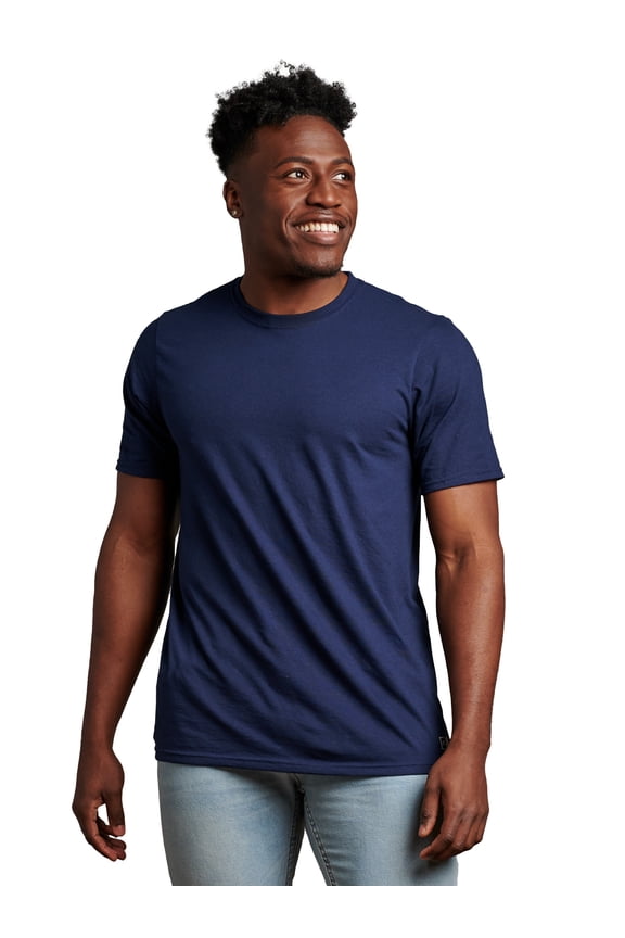 Men's Dri-Power Cotton Performance Short Sleeve T-Shirts with Moisture Wicking, Sizes S-4XL
