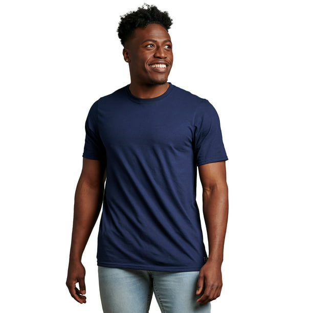 Athletic Men's and Big Cotton Performance Short T-Shirt, up to Size 3XL - Walmart.com