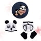 thumbnail image 4 of Diseño de panda recién nacido Bebé Ganchillo Apoyos de la foto Bebé infantil Tejido Accesorios de fotografía Bebé traje de dibujos animados, 4 of 5