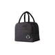 thumbnail image 1 of Cateissary Fiambrera para niños y adultos, bolso de mano de Color sólido a la moda, contenedor de organización, bolsas térmicas para Picnic Almacenamiento y organización del hogar Negro, 1 of 6