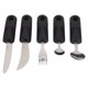 thumbnail image 3 of Utensilios Adaptables Para Personas Mayores, Cucharas Tenedor Adaptables Ergonómicas De Goma Seguro 5 Piezas Para El Hogar Para Temblores De Manos, 3 of 7