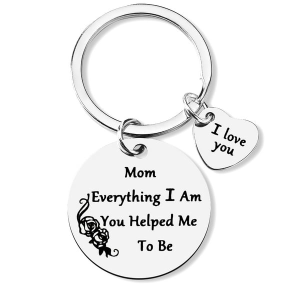 Mom Keychian Gifts from Daughter Son, Mom Mothers Mother's Day Gifts for Mother Birthday Gift for Mom Appreciation Gifts for Mother I Love You Mom Keychain for Step Bonus Mother Gift for Mother In Law