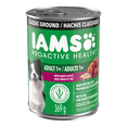 thumbnail image 1 of Nourriture humide pour chiens adultes Iams Proactive Health avec bœuf et riz, hachis classique, 1 of 13