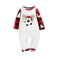 thumbnail image 2 of Pyjamas Assortis pour Famille avec Impression de Football, Grenouillère de Noël Confortable pour un Look Familial Cohésif (Rouge), 2 of 3