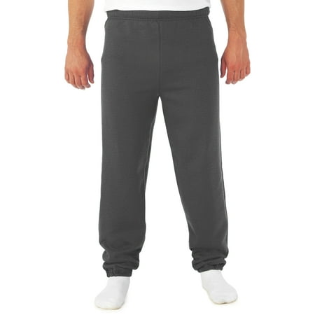 - Men’s Soft Medium-Weight Fleece Elastic Bottom Sweatpants