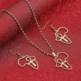 thumbnail image 2 of African Egyptian Ankh Cross Jewelry Set Women Jewelry Girls Egypt Hieroglyphs Crux Ansata, 2 of 4