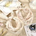 thumbnail image 5 of AWAYTR 2Pcs Floral Hair Bandanas Tie-Back Head Kerchief Women Hair Scarves Lightweight Triangular Head Scarf, 5 of 9