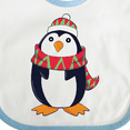thumbnail image 4 of Inktastic Cuddly Christmas Penguin Boys or Girls Baby Bib, 4 of 4
