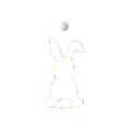 thumbnail image 2 of Yusimy Easter Light Suction Window Light Rabbit-Shaped Window Decorative Light Holiday Party Decor, 2 of 6