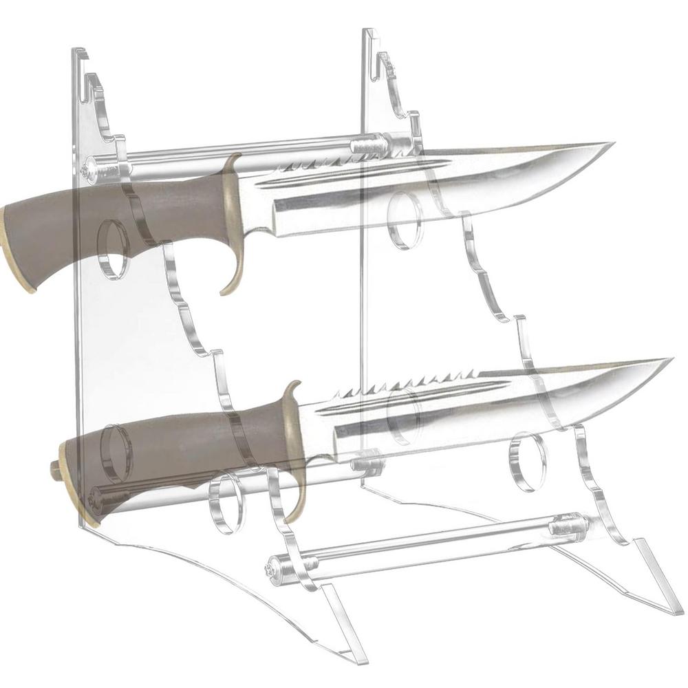 Ksruee Knives Display Stand Detachable Knives Set With Acrylic Stand