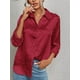 thumbnail image 1 of Blusa de satén con estampado de leopardo para mujer, camisa de manga larga, Jacquard, elegante, primavera y otoño, 1 of 4