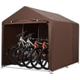 thumbnail image 1 of BeesClover Abri de Rangement pour Vélo Imperméable avec Protection UV de 98 % - 3 Tailles pour Vélos de 1 à 6, Auvent Robuste Style Garage pour Vélo avec Housses de Rechange pour Usage Extérieur, 1 of 7